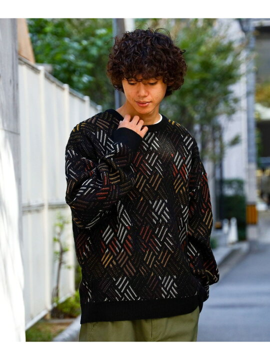 楽天市場】【SALE／70%OFF】レトロ アソート クルーネック ニット 