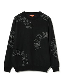 【SALE／50%OFF】ORANGE LABEL / エアシャット裏地付き ロゴ柄 ニット BEAMS GOLF ORANGE LABEL ビームス アウトレット トップス ニット ブラック グレー【RBA_E】【送料無料】[Rakuten Fashion]