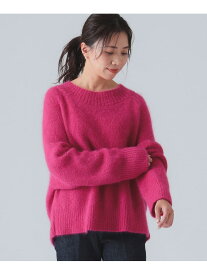 【SALE／50%OFF】ブライトモヘア プルオーバー ニット EFFE BEAMS ビームス アウトレット トップス ニット レッド ピンク【RBA_E】【送料無料】[Rakuten Fashion]