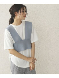 【SALE／70%OFF】BEAMS HEART / ニットビスチェ セット BEAMS HEART ビームス アウトレット トップス ニット ブラック ブルー パープル【RBA_E】[Rakuten Fashion]
