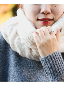 【SALE／40%OFF】ケーブルニット * ファー コンビ スヌード BEAMS HEART WOMEN ビームス アウトレット ファッション雑貨 マフラー・ストール・ネックウォーマー ホワイト ブラック【RBA_E】[Rakuten Fashion]