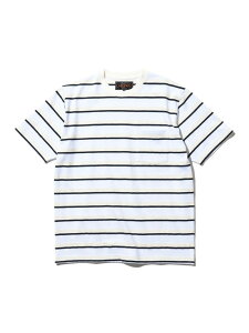 �ySALE�^50%OFF�zPocket Tee Stripe BEAMS PLUS �r�[���X �A�E�g���b�g �g�b�v�X �J�b�g�\�[�ET�V���c �l�C�r�[ �z���C�g �I�����W�yRBA_E�z�y���������z[Rakuten Fashion]