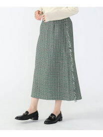 【SALE／50%OFF】ツイード ライン スカート BEAMS HEART WOMEN ビームス アウトレット スカート その他のスカート ブラック グリーン【RBA_E】【送料無料】[Rakuten Fashion]