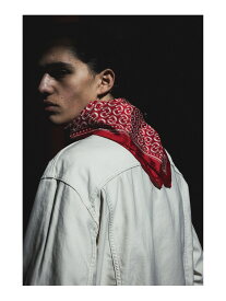 【SALE／50%OFF】【別注】KAPTAIN SUNSHINE / Cowboy Silk Scarf BEAMS PLUS ビームス アウトレット ファッション雑貨 マフラー・ストール・ネックウォーマー ブラック レッド【RBA_E】【送料無料】[Rakuten Fashion]