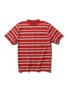 �ySALE�^50%OFF�zPocket Tee Multi Stripe BEAMS PLUS �r�[���X �A�E�g���b�g �g�b�v�X �J�b�g�\�[�ET�V���c �p�[�v�� ���b�h �z���C�g�yRBA_E�z�y���������z[Rakuten Fashion]