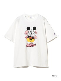 【SALE／40%OFF】【別注】Champion / ミッキー Tシャツ BEAMS BOY ビームス アウトレット トップス カットソー・Tシャツ ネイビー イエロー ホワイト【RBA_E】【送料無料】[Rakuten Fashion]