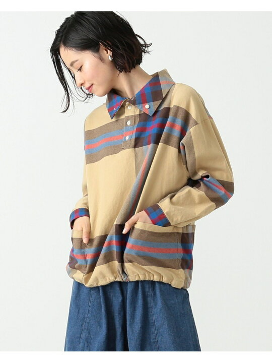 楽天市場】【SALE／50%OFF】BEAMS BOY / ビッグタータン バスクシャツ 