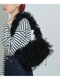 【SALE／40%OFF】チュールフリル ショルダーバッグ BEAMS HEART WOMEN ビームス アウトレット バッグ ショルダーバッグ ブラック【RBA_E】[Rakuten Fashion]