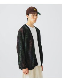 【SALE／40%OFF】アソート レトロ カーディガン BEAMS HEART MEN ビームス アウトレット トップス ニット ネイビー ブラック【RBA_E】【送料無料】[Rakuten Fashion]