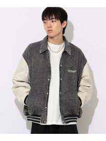 【SALE／30%OFF】刺繍 デニム スタジャン BEAMS HEART MEN ビームス アウトレット ジャケット・アウター スタジャン・スカジャン ホワイト【RBA_E】【送料無料】[Rakuten Fashion]