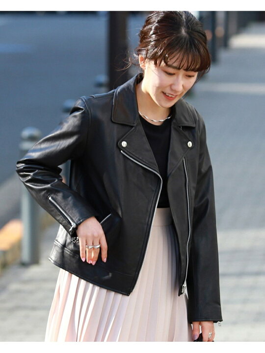 楽天市場】【SALE／50%OFF】Ray BEAMS / レザー ダブル ライダース 