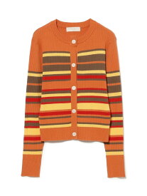 【SALE／50%OFF】マルチ ボーダー カーディガン 25SS B:MING by BEAMS ビームス アウトレット トップス カーディガン グリーン オレンジ【RBA_E】[Rakuten Fashion]