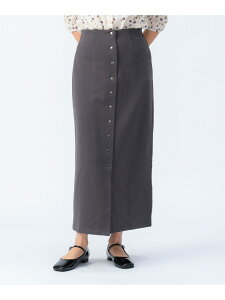 �ySALE�^50%OFF�z�t�����g�{�^�� ���� �^�C�g�X�J�[�g BEAMS HEART WOMEN �r�[���X �A�E�g���b�g �X�J�[�g ���̑��̃X�J�[�g �O���[ �O���[���yRBA_E�z[Rakuten Fashion]