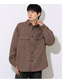【SALE／60%OFF】ポリネップ CPO シャツ BEAMS HEART MEN ビームス アウトレット トップス シャツ・ブラウス ベージュ ブラウン【RBA_E】[Rakuten Fashion]