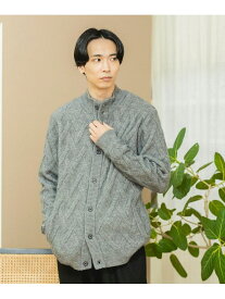 【SALE／40%OFF】スタンドネック カーディガン BEAMS HEART MEN ビームス アウトレット トップス カーディガン グレー ネイビー【RBA_E】【送料無料】[Rakuten Fashion]
