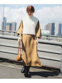 【SALE／60%OFF】ニットベスト * ワンピース セット(S~M) B:MING by BEAMS ビームス アウトレット ワンピース・ドレス ワンピース グレー ホワイト【RBA_E】【送料無料】[Rakuten Fashion]