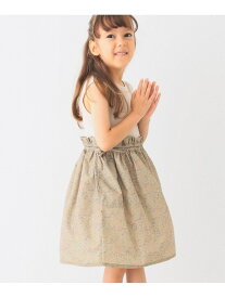 【SALE／70%OFF】フラワー切り替え ノースリーブ ワンピース(90~150cm) BEAMS mini ビームス アウトレット ワンピース・ドレス ドレス ホワイト【RBA_E】[Rakuten Fashion]