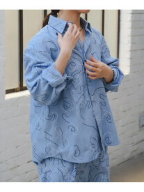 【SALE／40%OFF】ambiance / Embroidery Shirt(S~M) B:MING by BEAMS ビームス アウトレット トップス シャツ・ブラウス ネイビー ホワイト【RBA_E】【送料無料】[Rakuten Fashion]