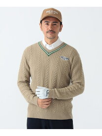 【SALE／50%OFF】PURPLE LABEL / チルデン ニット BEAMS GOLF PURPLE LABEL ビームス アウトレット トップス ニット ベージュ ネイビー【RBA_E】【送料無料】[Rakuten Fashion]