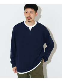 【SALE／40%OFF】バスケット ジャカード キーネック カットソー BEAMS HEART MEN ビームス アウトレット トップス カットソー・Tシャツ ベージュ グレー ネイビー【RBA_E】[Rakuten Fashion]