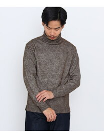【SALE／60%OFF】メランジ タートルネック ニット 24FW(S~XL・手洗い可能) BEAMS HEART MEN ビームス アウトレット トップス ニット ブラック ホワイト グレー グリーン【RBA_E】[Rakuten Fashion]