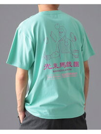 【SALE／70%OFF】BEAMS / Juggling Tシャツ BEAMS MEN ビームス アウトレット トップス カットソー・Tシャツ ホワイト グリーン【RBA_E】[Rakuten Fashion]