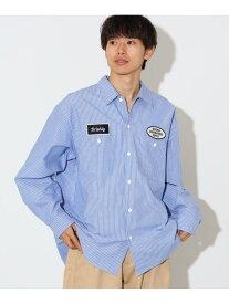 【SALE／40%OFF】GMS ストライプ オックスフォード ワークシャツ BEAMS HEART MEN ビームス アウトレット トップス シャツ・ブラウス ホワイト【RBA_E】【送料無料】[Rakuten Fashion]