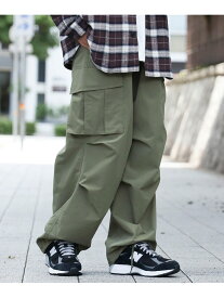 【SALE／50%OFF】バルーン ミリタリー カーゴ パンツ BEAMS HEART MEN ビームス アウトレット パンツ カーゴパンツ ブラック グリーン【RBA_E】【送料無料】[Rakuten Fashion]