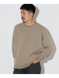 【SALE／60%OFF】接結編み クルーネック カットソー BEAMS HEART MEN ビームス アウトレット トップス スウェット・トレーナー ベージュ ブルー【RBA_E】[Rakuten Fashion]