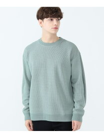 【SALE／60%OFF】接結編み クルーネック カットソー BEAMS HEART MEN ビームス アウトレット トップス スウェット・トレーナー ベージュ ブルー【RBA_E】[Rakuten Fashion]