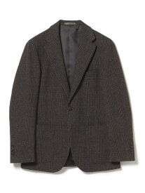 【SALE／60%OFF】シルクネップ グレンチェック 2ボタン ジャケット 24FW(S~XL・セットアップ対応) BEAMS HEART MEN ビームス アウトレット ジャケット・アウター テーラードジャケット・ブレザー グレー ネイビー【RBA_E】【送料無料】[Rakuten Fashion]