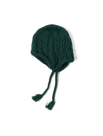 【SALE／40%OFF】ミックスアランニット イヤーフラップ ワッチキャップ BEAMS ビームス アウトレット 帽子 ニット帽・ビーニー グリーン ブラック オレンジ【RBA_E】[Rakuten Fashion]
