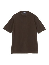 【SALE／40%OFF】【別注】MORGANO / コットン クルーネック ニットTシャツ BEAMS F ビームス アウトレット トップス カットソー・Tシャツ ブラウン ネイビー【RBA_E】【送料無料】[Rakuten Fashion]