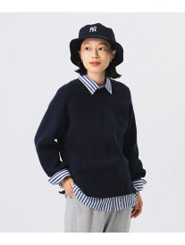 【SALE／60%OFF】7ゲージ スイッチング プルオーバー ニット BEAMS BOY ビームス アウトレット トップス ニット ネイビー ホワイト【RBA_E】【送料無料】[Rakuten Fashion]