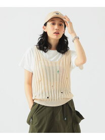 クラッシュ ニット ベスト B:MING by BEAMS ビームス アウトレット トップス ベスト・ジレ ブラック ホワイト[Rakuten Fashion]