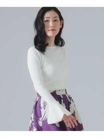 【SALE／60%OFF】フレアカフス プルオーバーニット EFFE BEAMS ビームス アウトレット トップス ニット ブラック ホワイト ピンク【RBA_E】【送料無料】[Rakuten Fashion]