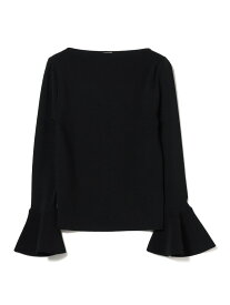 【SALE／60%OFF】フレアカフス プルオーバーニット EFFE BEAMS ビームス アウトレット トップス ニット ブラック ホワイト ピンク【RBA_E】【送料無料】[Rakuten Fashion]