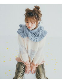 【SALE／50%OFF】maturely / スパンコール ボーダー クルーニット BEAMS BOY ビームス アウトレット トップス ニット ホワイト【RBA_E】【送料無料】[Rakuten Fashion]