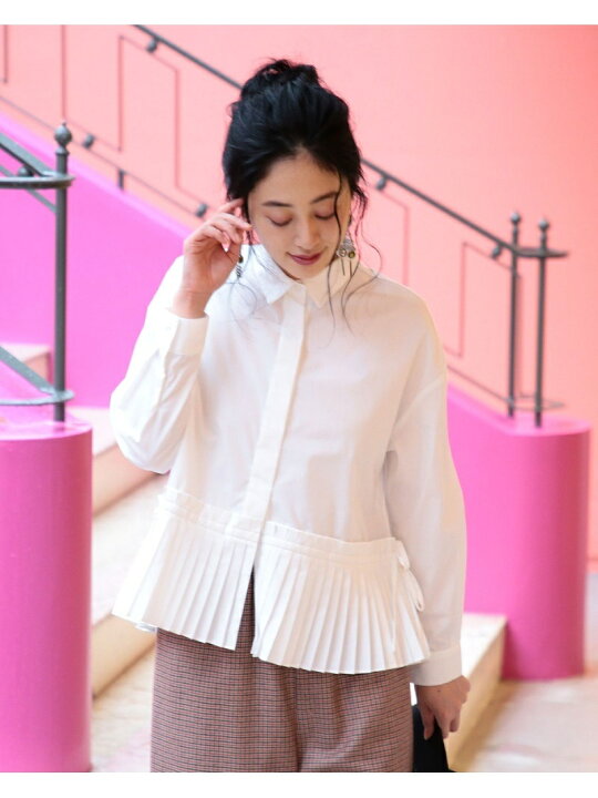 楽天市場】【SALE／60%OFF】Ray BEAMS / プリーツ キリカエ シャツ Ray 