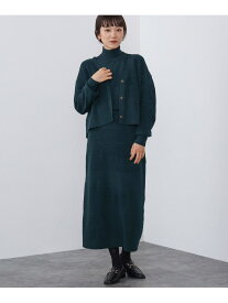 【SALE／50%OFF】ニットアンサンブル * スカート (セットアイテム) BEAMS HEART WOMEN ビームス アウトレット ワンピース・ドレス ワンピース ネイビー ブラウン グリーン【RBA_E】【送料無料】[Rakuten Fashion]