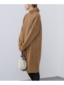 【SALE／40%OFF】ケーブル編み ニットワンピ-ス BEAMS HEART WOMEN ビームス アウトレット ワンピース・ドレス その他のワンピース・ドレス ネイビー イエロー ホワイト ブラウン【RBA_E】【送料無料】[Rakuten Fashion]