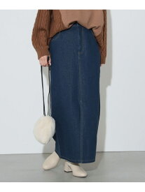 【SALE／40%OFF】ラメデニム タイトスカート(S~M) BEAMS HEART WOMEN ビームス アウトレット スカート ロング・マキシスカート ブルー ブラック【RBA_E】【送料無料】[Rakuten Fashion]