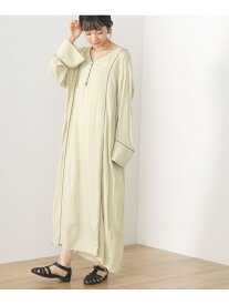 【SALE／70%OFF】BEAMS HEART / パイピング マキシワンピース BEAMS HEART ビームス アウトレット ワンピース・ドレス その他のワンピース・ドレス ピンク グリーン【RBA_E】[Rakuten Fashion]
