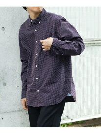 【SALE／50%OFF】刺し子 ボタンダウン シャツ BEAMS HEART MEN ビームス アウトレット トップス シャツ・ブラウス ホワイト ネイビー【RBA_E】[Rakuten Fashion]