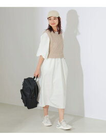 【SALE／60%OFF】ニットベスト付き ワンピース B:MING by BEAMS ビームス アウトレット ワンピース・ドレス ワンピース ブラック ホワイト【RBA_E】【送料無料】[Rakuten Fashion]