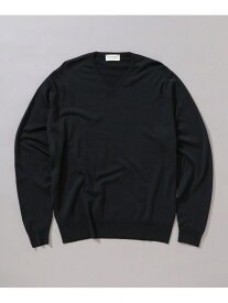【SALE／30%OFF】JOHN SMEDLEY / PACKHAM 30ゲージ Vネックニット BEAMS F ビームス アウトレット トップス ニット ブルー ブラック シルバー【RBA_E】【送料無料】[Rakuten Fashion]