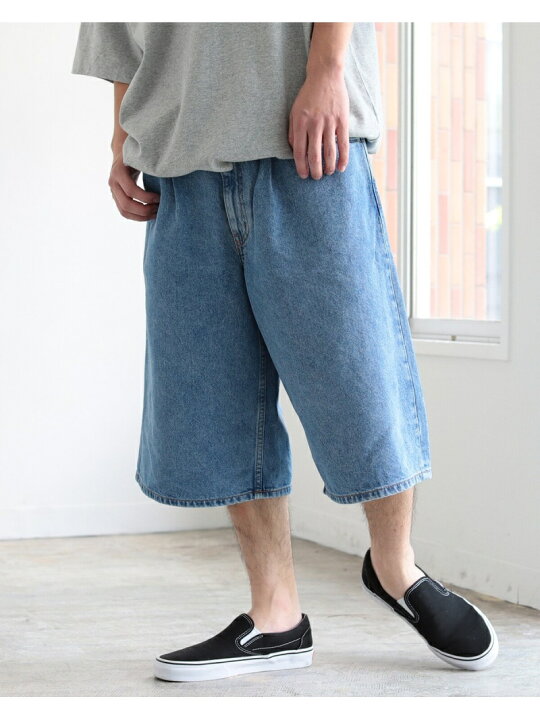 楽天市場】【SALE／60%OFF】BEAMS / 1プリーツ ワイド デニム ショーツ 