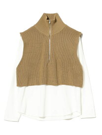 【SALE／40%OFF】ニットベスト * ロングTシャツ セット B:MING by BEAMS ビームス アウトレット トップス ニット ベージュ ブラック【RBA_E】【送料無料】[Rakuten Fashion]