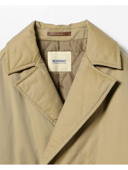 楽天市場】【SALE／60%OFF】BEAMS BOY / ギャバ 中綿 ダブル コート  