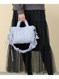 【SALE／40%OFF】ギャザー キルト ショルダーバッグ BEAMS HEART WOMEN ビームス アウトレット バッグ ショルダーバッグ パープル ブラック【RBA_E】[Rakuten Fashion]